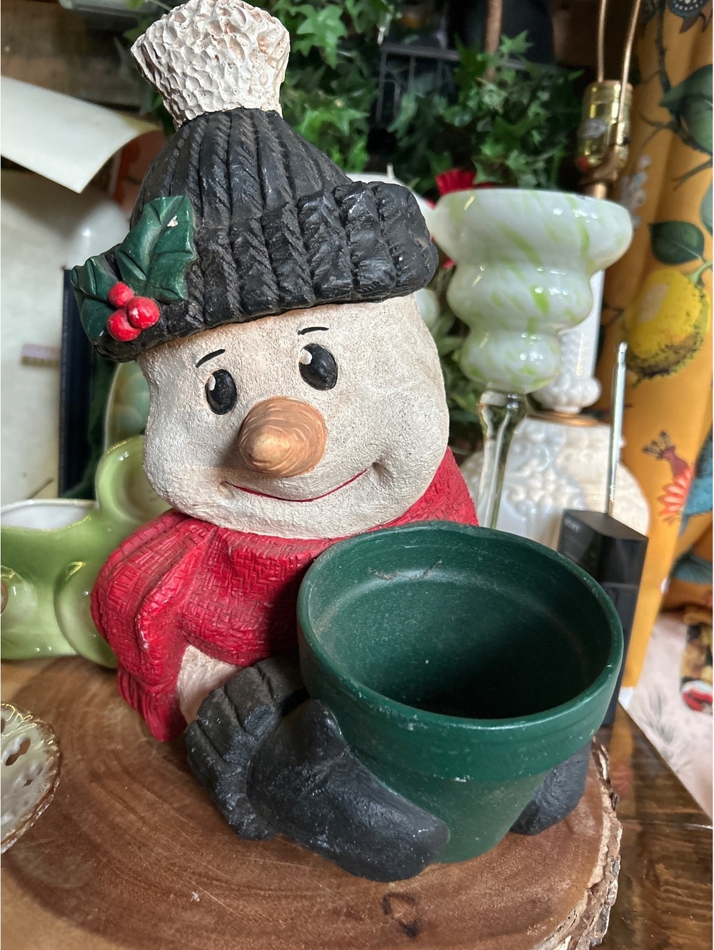 Snowman planter